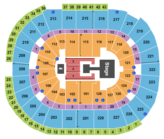 SAP Center K-Pop Concerts Seating Chart